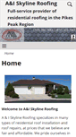 Mobile Screenshot of aiskylineroofing.com